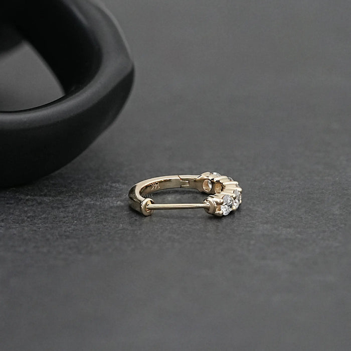 Huggie Hoop Diamond Earrings For Men