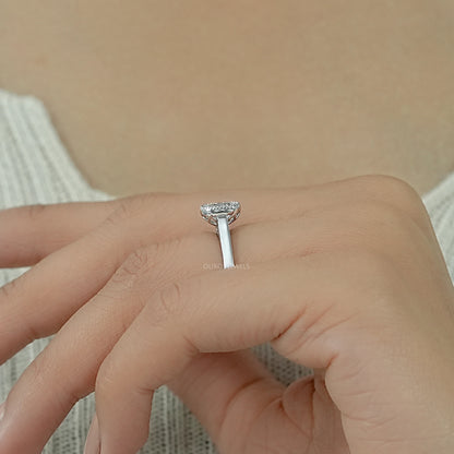 Old Mine Cushion Cut Milgrain Bezel Solitaire Ring Ring