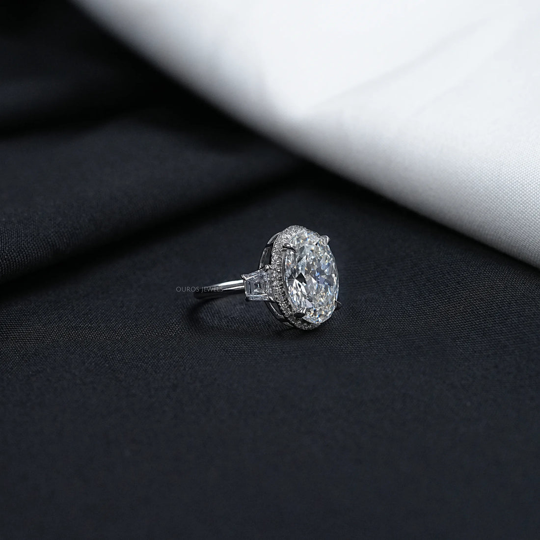 Molly Sims Oval Three Stone Ring - 96th Annual Academy Awards