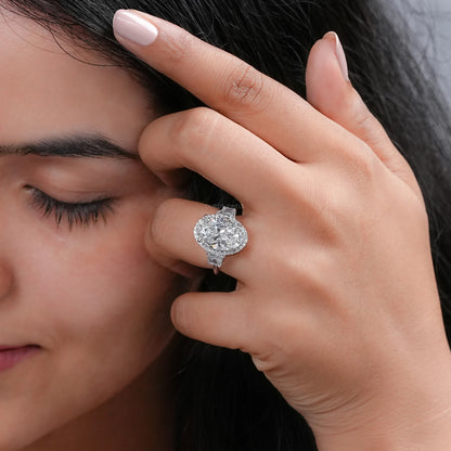 Molly Sims Oval Three Stone Ring - 96th Annual Academy Awards