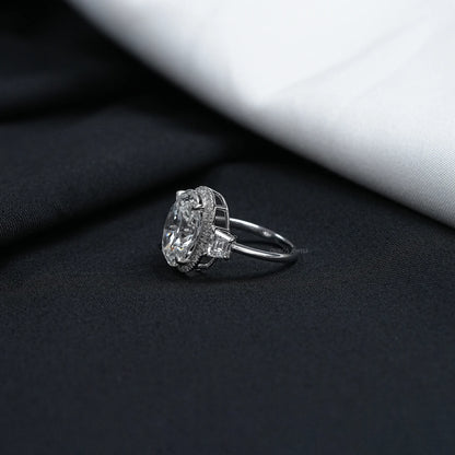 Molly Sims Oval Three Stone Ring - 96th Annual Academy Awards