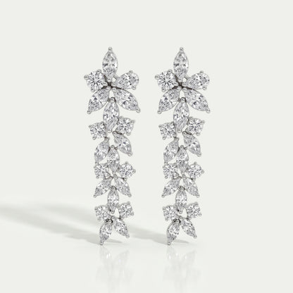Multi-Shape Lab Grown Diamond Dangle Earrings