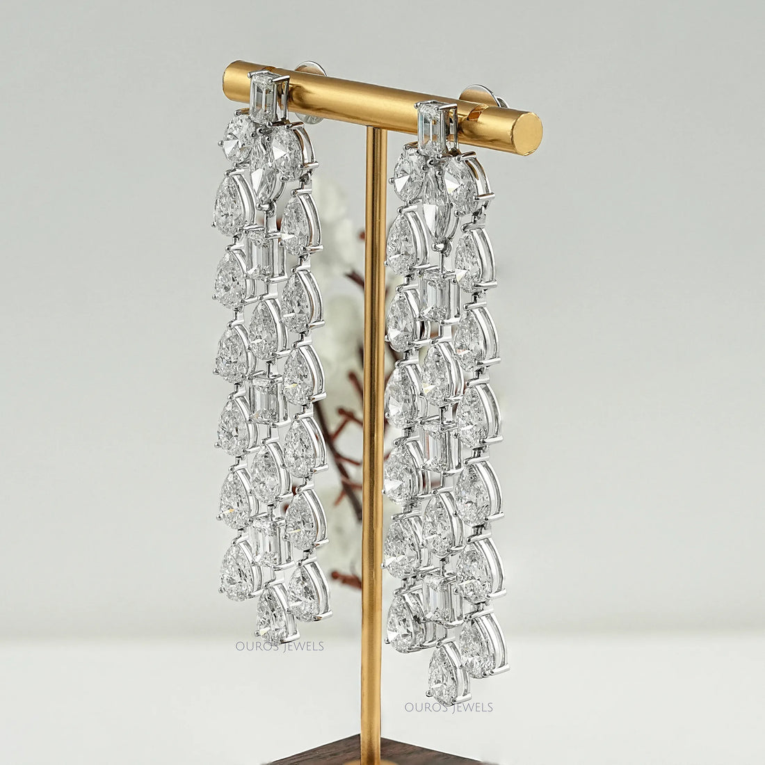 Multi Lab Diamond Chandelier Earrings Earrings