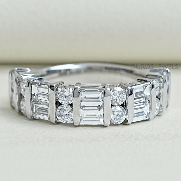 Bar Set Multi Diamond Wedding Band