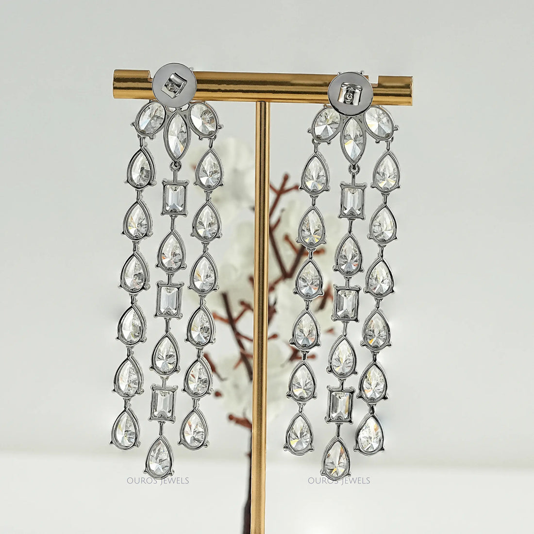 Multi Lab Diamond Chandelier Earrings Earrings