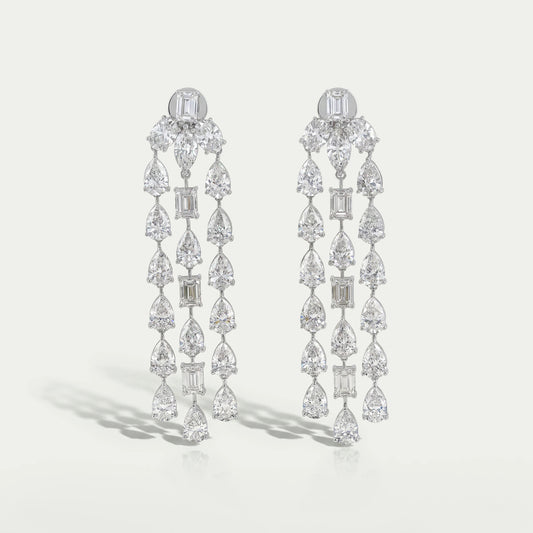 Multi Lab Diamond Chandelier Earrings Earrings