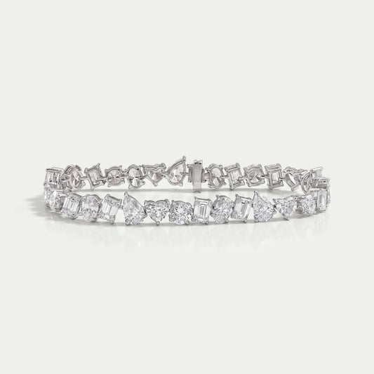 Brilliant Multi Shape Lab Diamond Bracelet