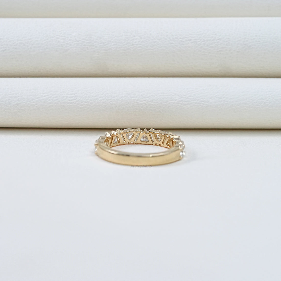 Multi Shape Lab Diamond Wedding Band Ring