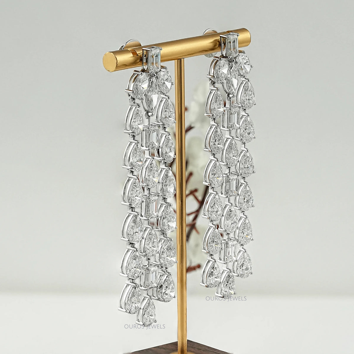 Multi Lab Diamond Chandelier Earrings Earrings