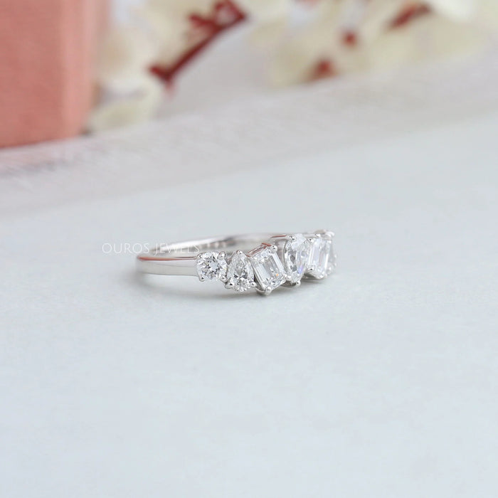 Pear & Heart Cut Multi Shape Diamond Eternity Band