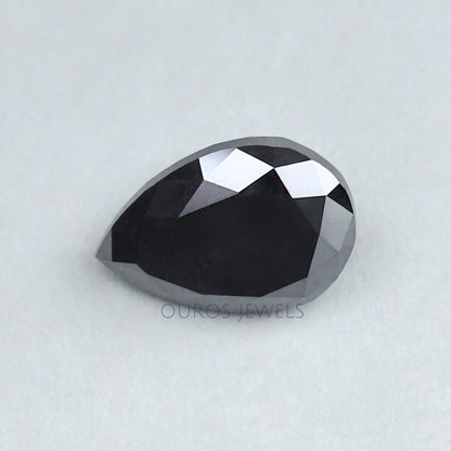 4.45 Carat Pear Shape Black Loose Lab Grown Diamond