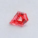 front view of fancy pink kite cut diamond lab grown loose