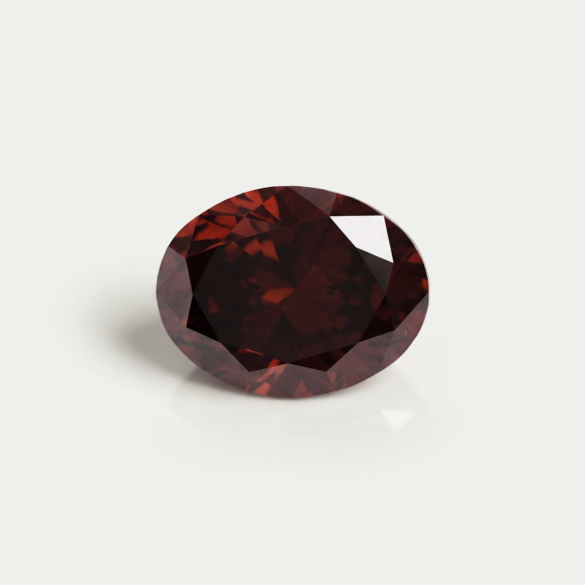 Oval Cut Lab Grown Dark Brown Diamond