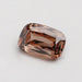 front view of 4.5 ct criss cut lab grown champagne diamond loose