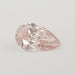 front view of 5.10 carat pear cut pink lab grown diamond loose