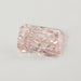 front view of fancy vivid pink radiant shape loose lab grown diamond