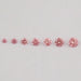 front view of fancy pink round cut loose lab grown diamonds