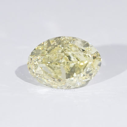 Fancy Yellow Modified Oval Cut Loose Diamond