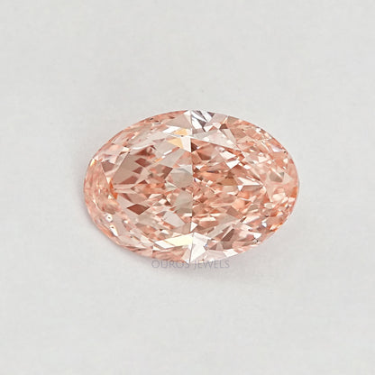 Pink Brilliant Oval Cut Lab Diamond