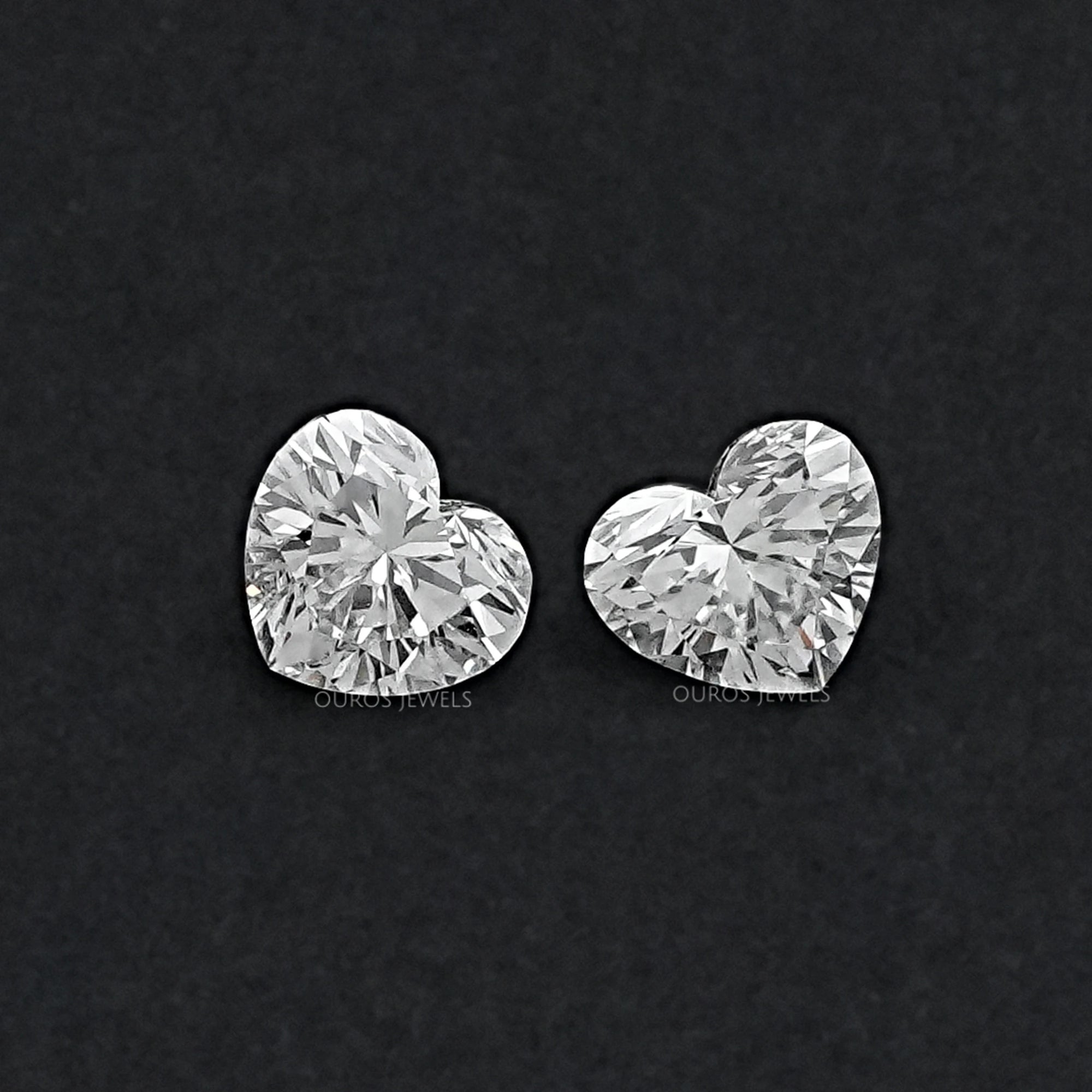 Heart Shaped Lab Grown Diamond Pair Loose