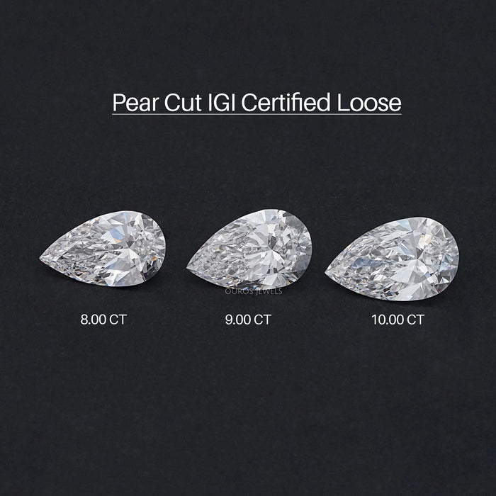 Pear Cut Lab Grown Loose Diamond