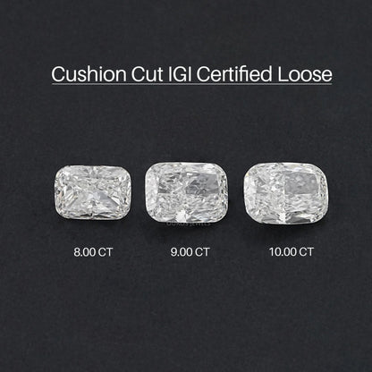 Certified Elongated Cushion Cut Lab Grown Diamond Loose