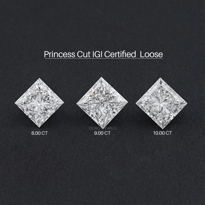 Cerified Princess Cut Lab Grown Diamond