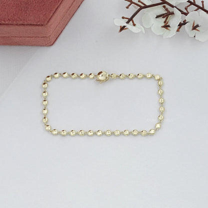 Bracelet tennis à sertissage clos avec diamants de laboratoire ronds de 3,00 mm