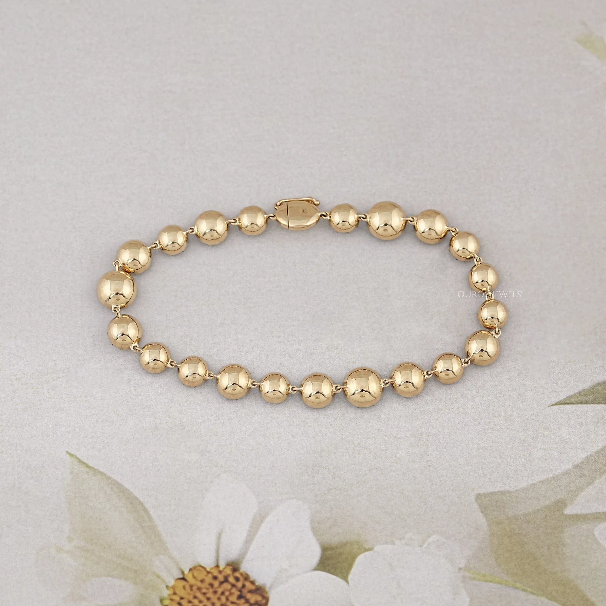Bracelet européen ancien en diamants de laboratoire à taille ronde - avec revêtement noir