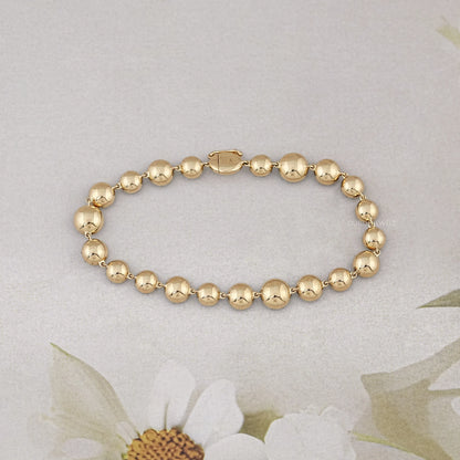 Bracelet européen ancien en diamants de laboratoire à taille ronde - avec revêtement noir