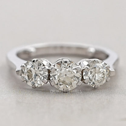 Trilogy Old European Round Cut Engagement Ring Rings
