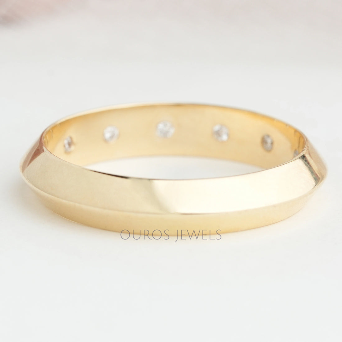 Round Cut Lab Grown Hidden Diamond Men's Ring