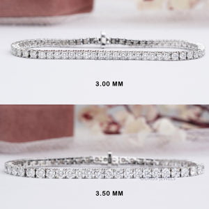 Bracelet de tennis en diamants cultivés en laboratoire