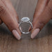 Heart Lab Diamond Halo Engagement Ring Ring