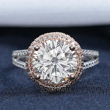 Round Cut Diamond Engagement Ring- Katie Holmes Edition