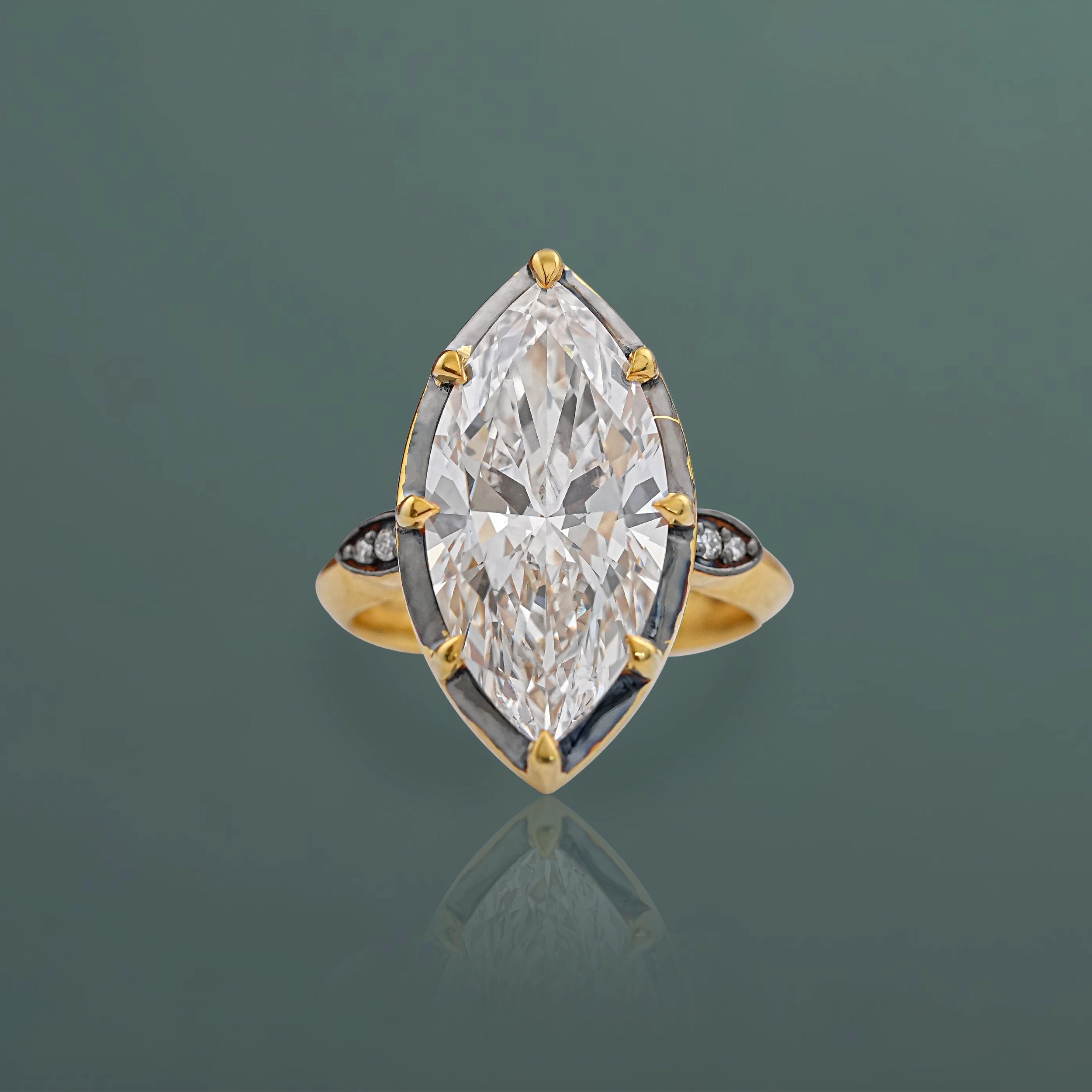 Marquise Cut Diamond Solitaire Ring