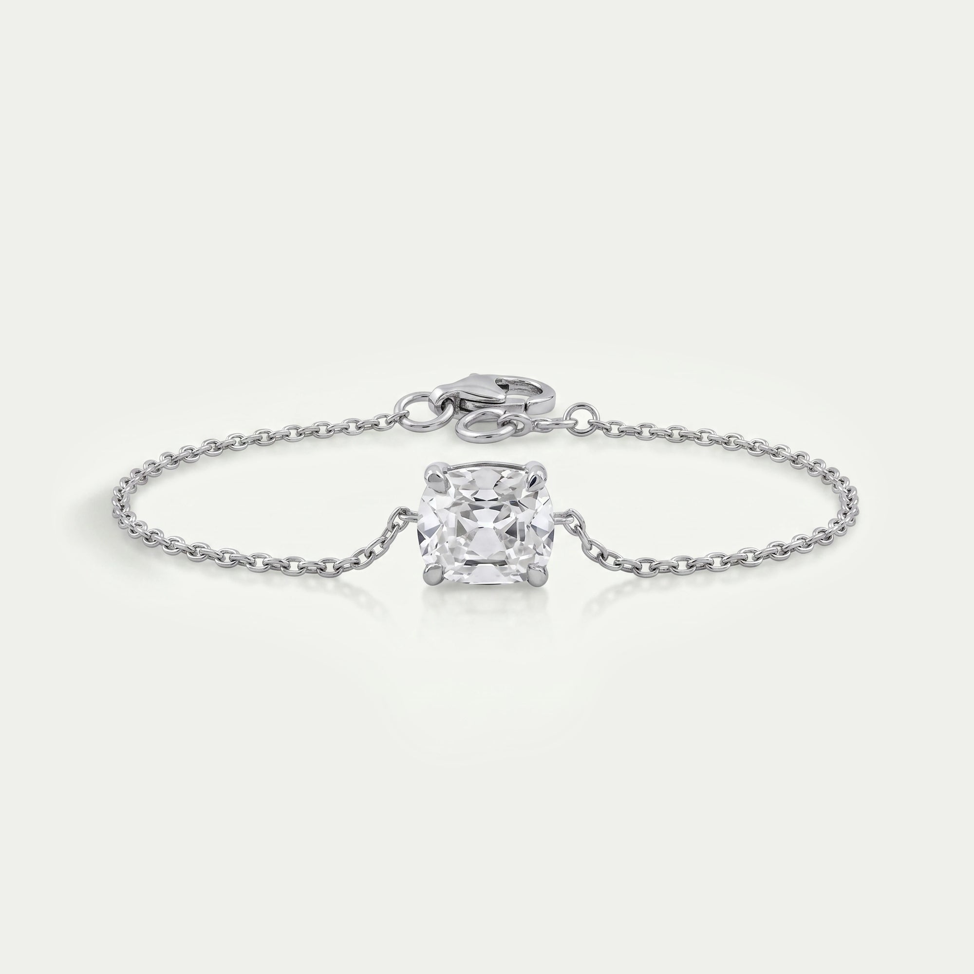 Old Mine Cushion Cut Solitaire Bracelet