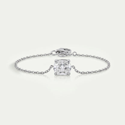 Old Mine Cushion Cut Solitaire Bracelet