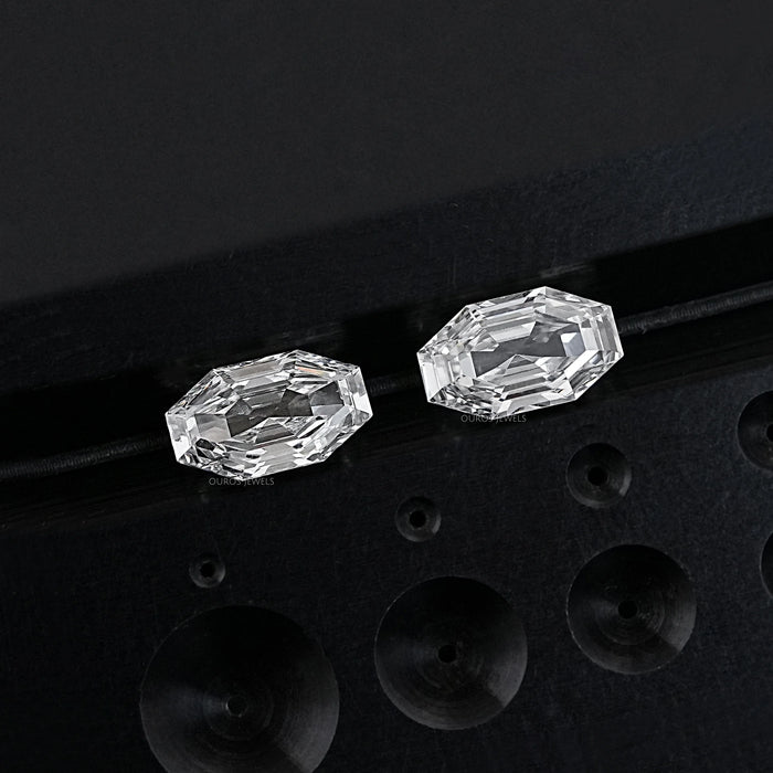Step Cut Octagon Lab Diamond Matching Pair