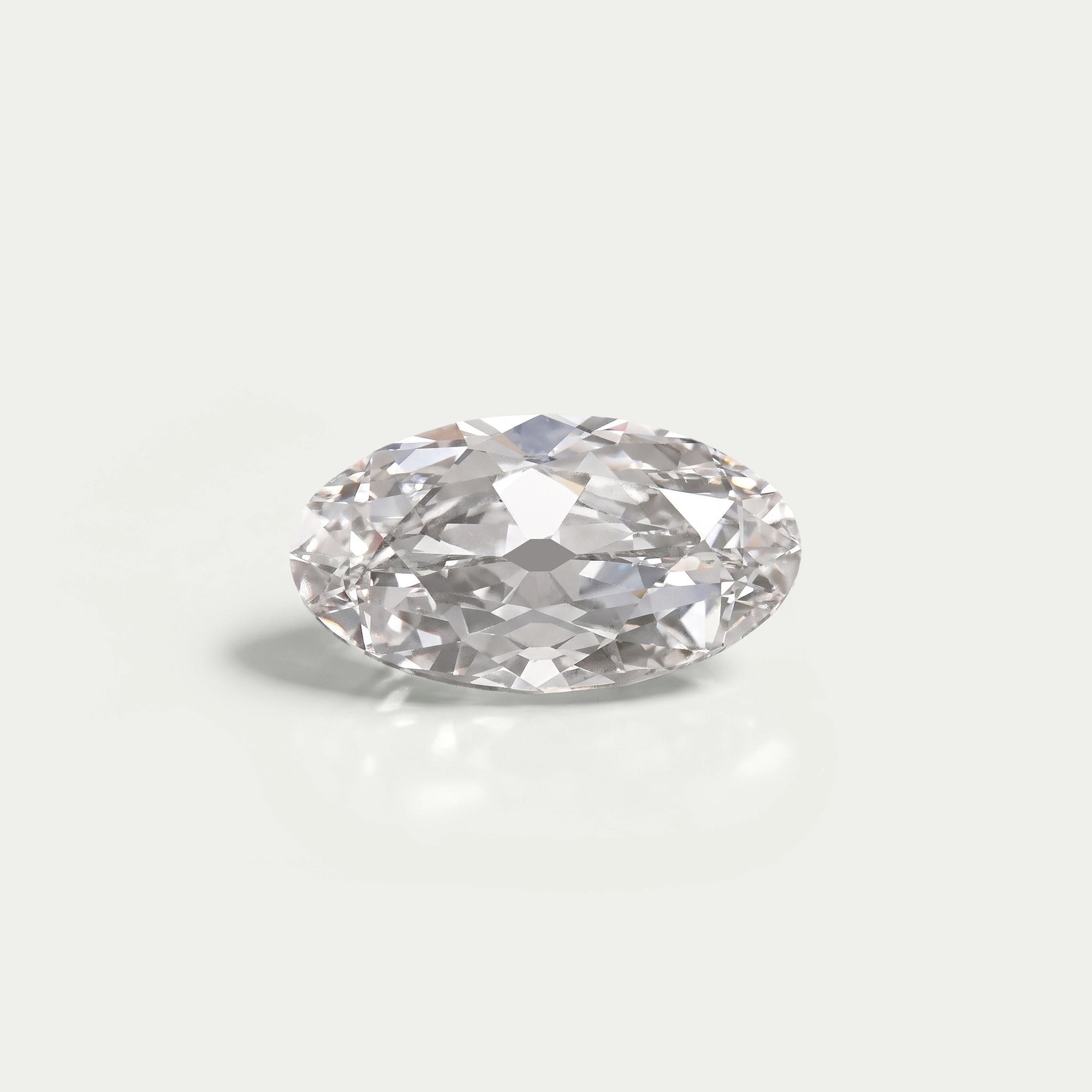 Moval Shape Lab Diamond - Old Mine Cut Loose