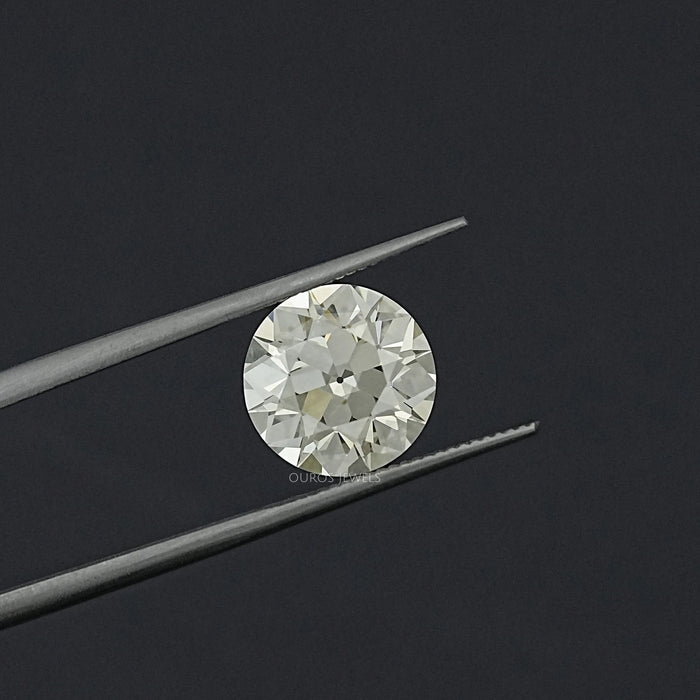 Flower Pattern Old European Round Cut Loose