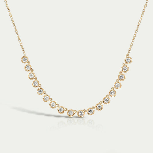 Old European Round Lab Grown Diamond Necklace Necklaces
