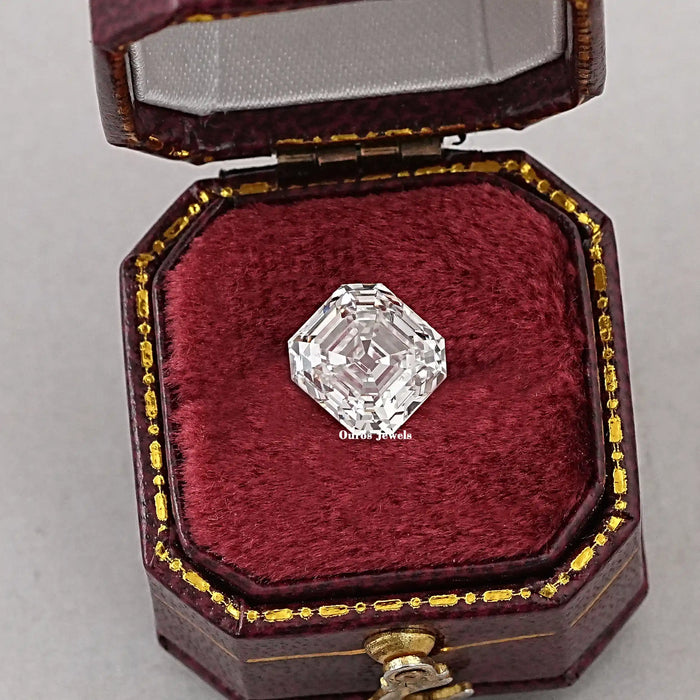 Diamant de laboratoire de taille Asscher d'une ancienne mine