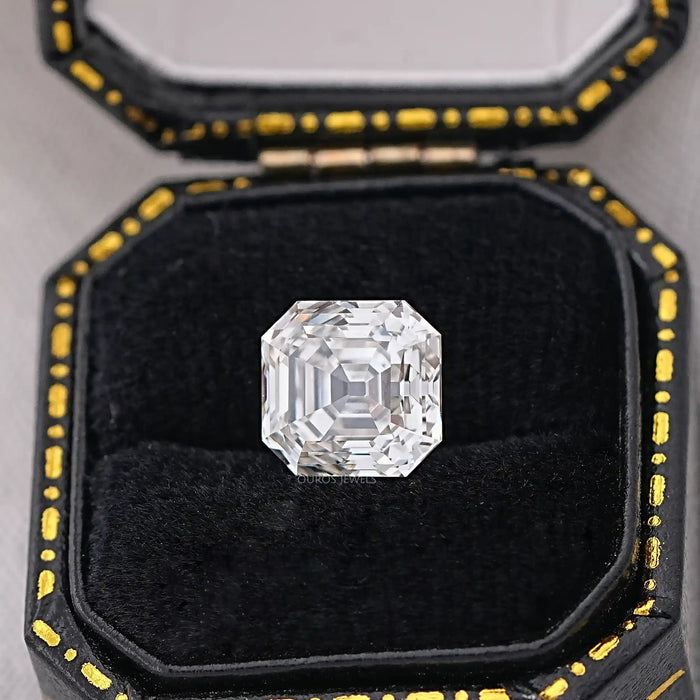 Diamant de laboratoire de taille Asscher d'une ancienne mine