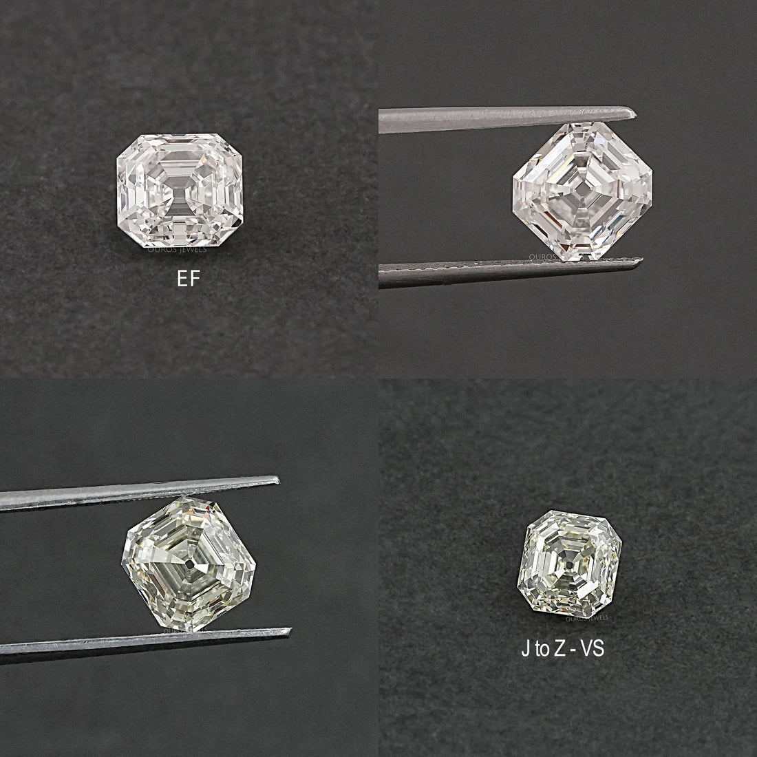Old Mine Asscher Cut Lab Grown Diamond Loose