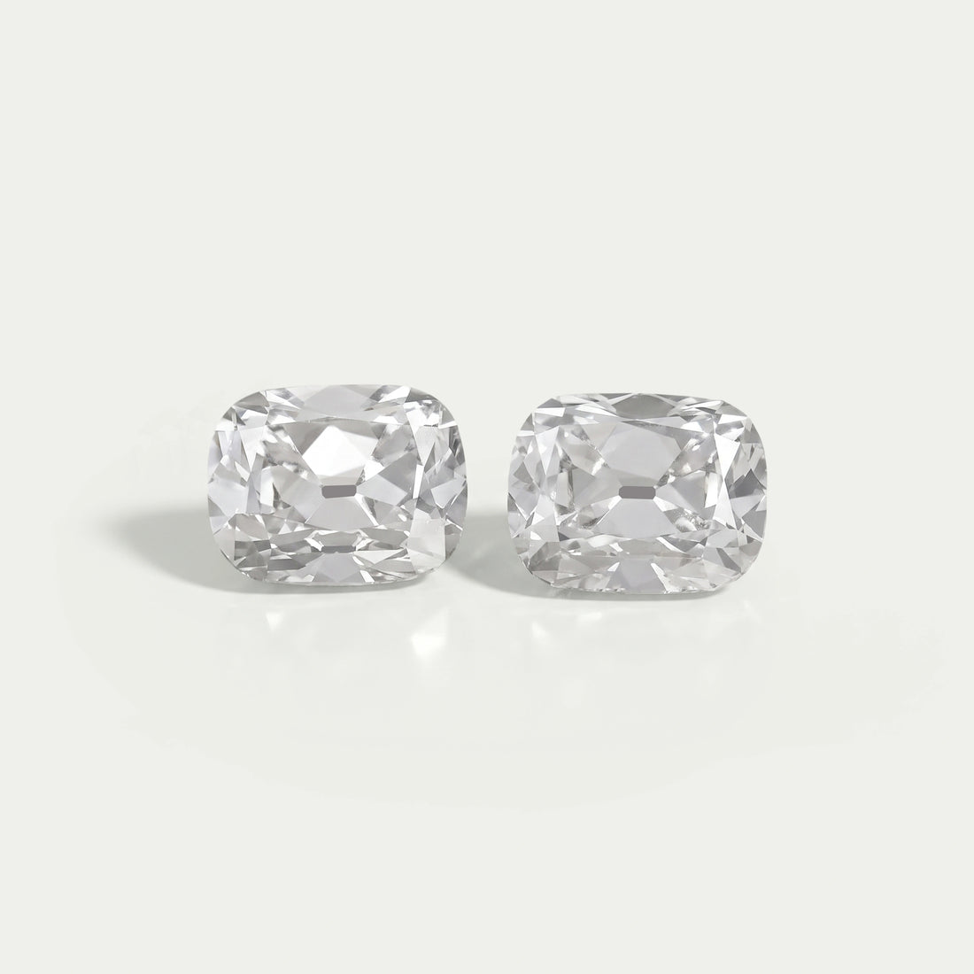 Lab Diamond Old Mine Cushion Matching Pair Loose