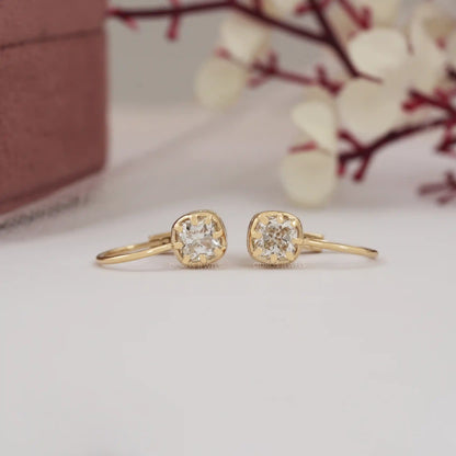 Cushion Lab Diamond Drop Dangle Earring