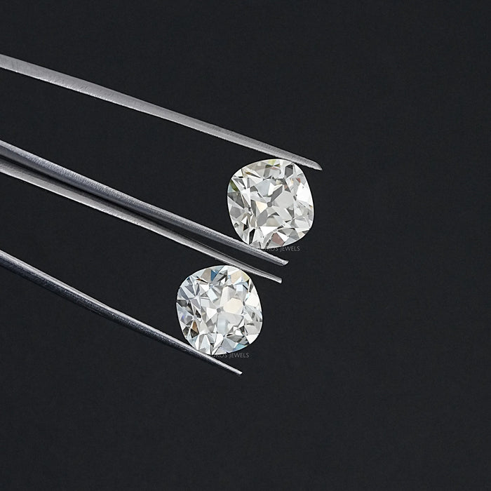 Old Mine Cushion Lab Diamond Matching Pair - K/VS