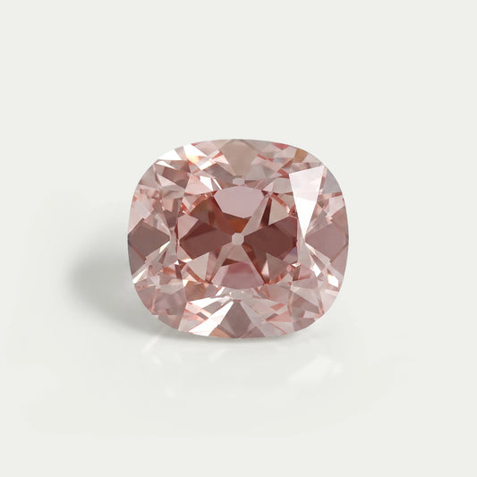 Fancy Vivid Pink Old Mine Cushion Lab-Diamond