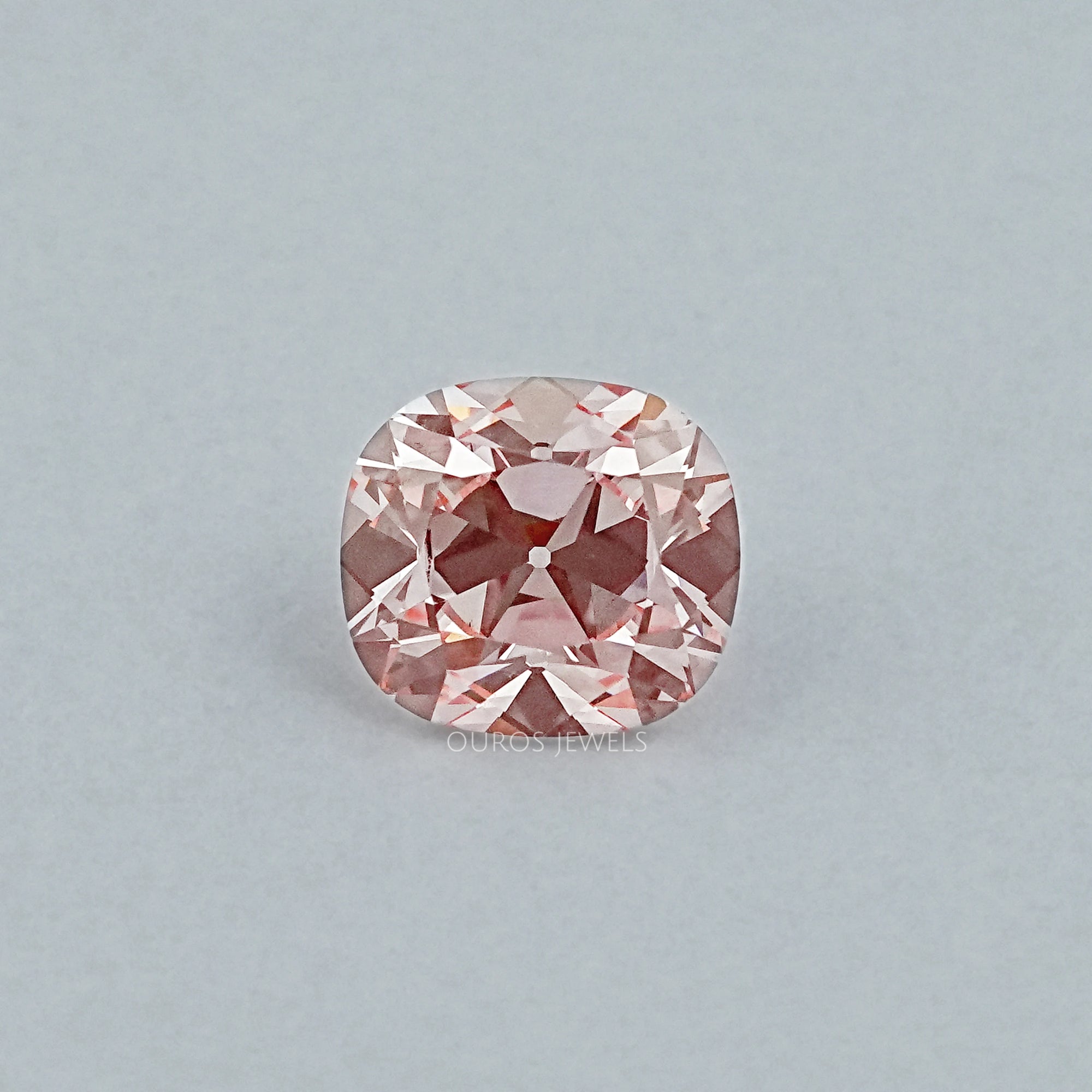 Fancy Vivid Pink Old Mine Cushion Lab-Diamond Loose